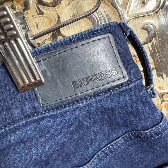 Women's Blue Flared Jeans - Picture 4 of 4